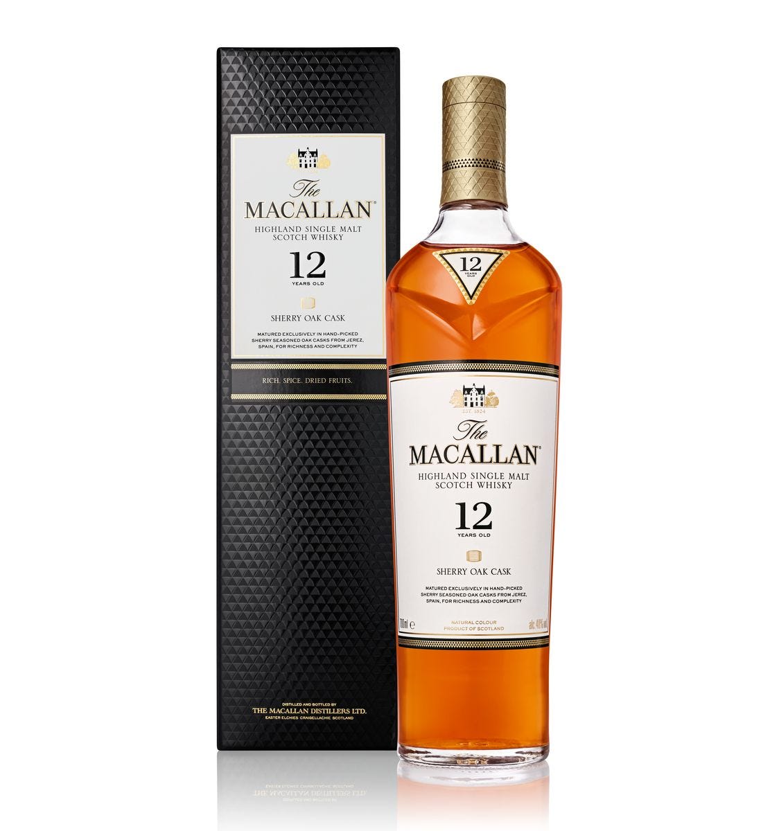 【完売】  Macallan 70cl Old, Year 12 Oak Sherry ウイスキー