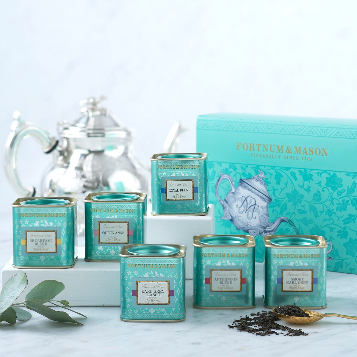 Six Mini Famous Black Teas, 6x25g, Fortnum & Mason