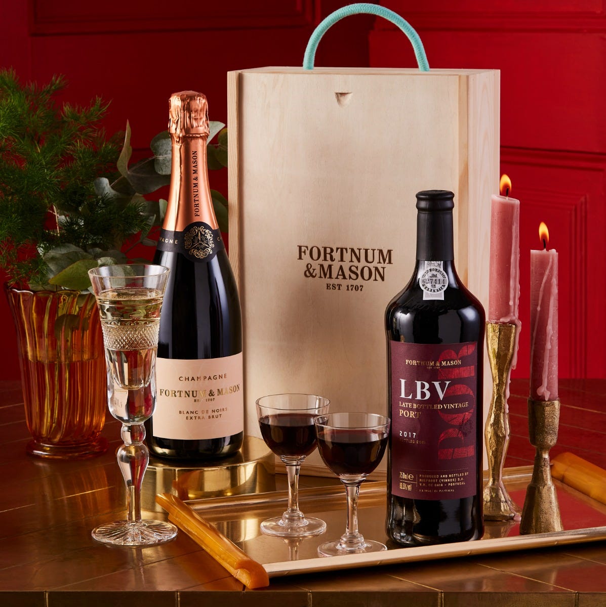 The Champagne & Port Gift Box, Fortnum & Mason