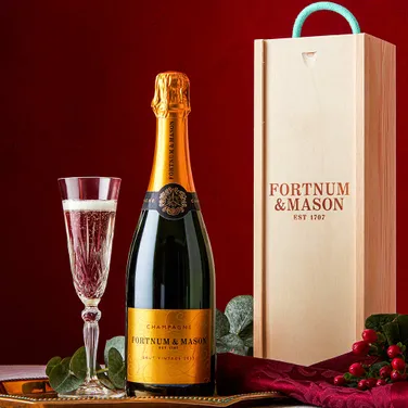 Fortnum's Brut Vintage Champagne in Wooden Gift Box, 75cl