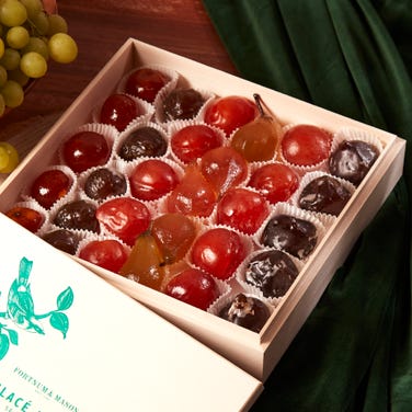 Glacé Fruits Selection in Wooden Box, 1.1kg