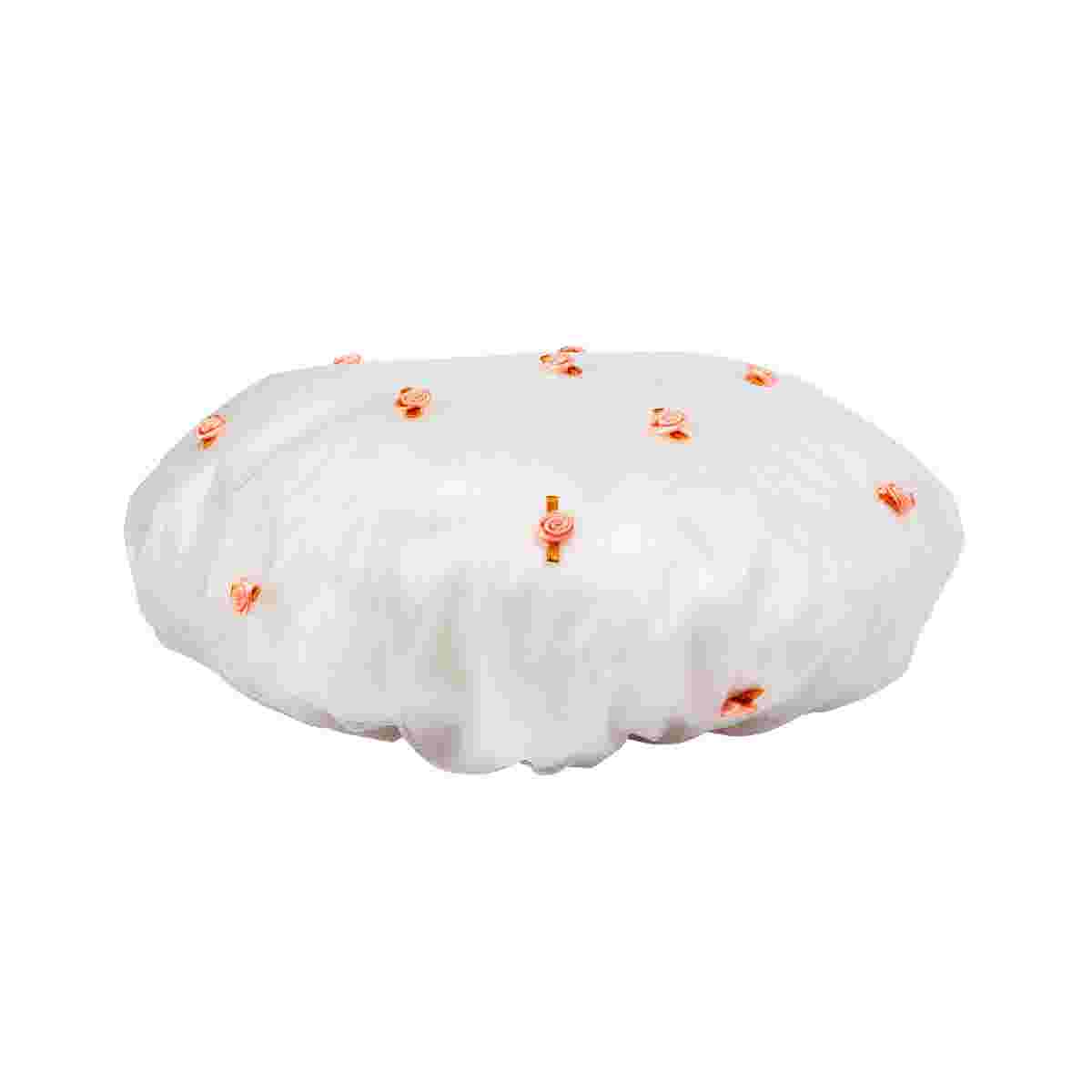 Audrey Green Silk Roses Shower Cap