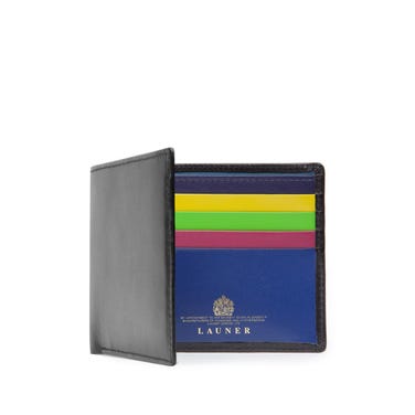 Launer Calf Leather Wallet, Multi-Coloured