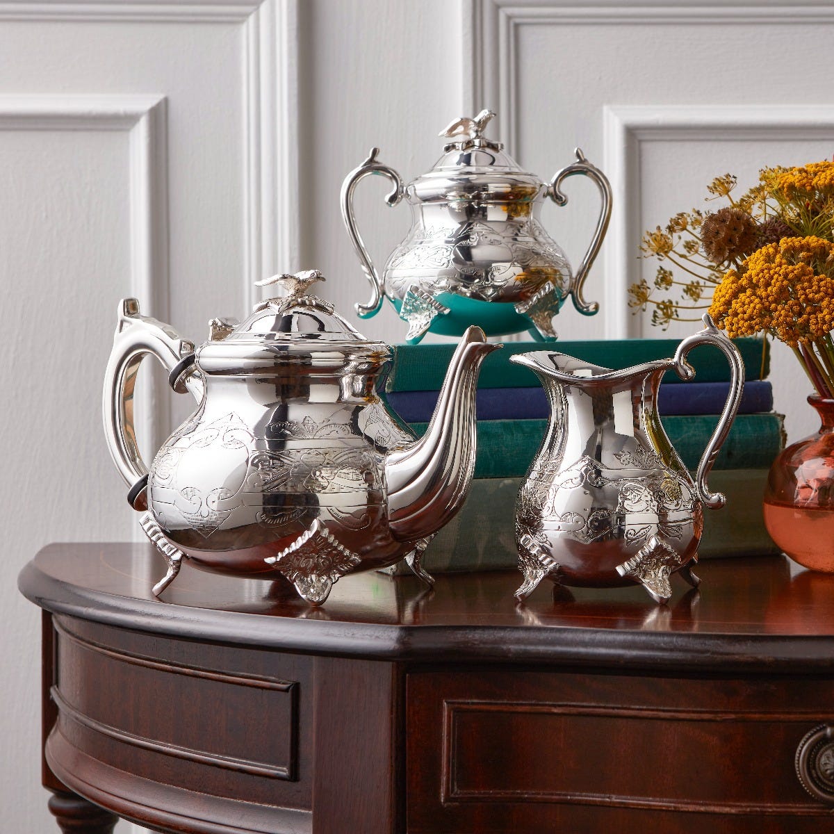 Fortnum's SilverPlated Threepiece Tea Set UK Store