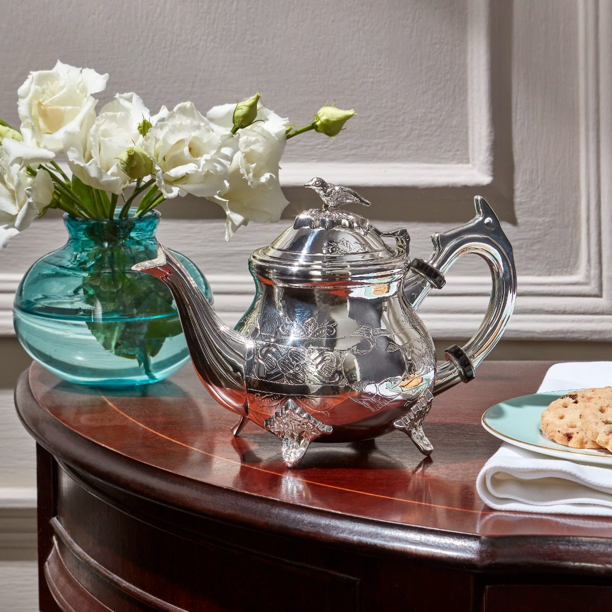 Kids silver tea set deals