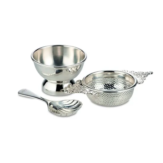 Tea Strainer & Long-Handled Caddy Spoon Set product image