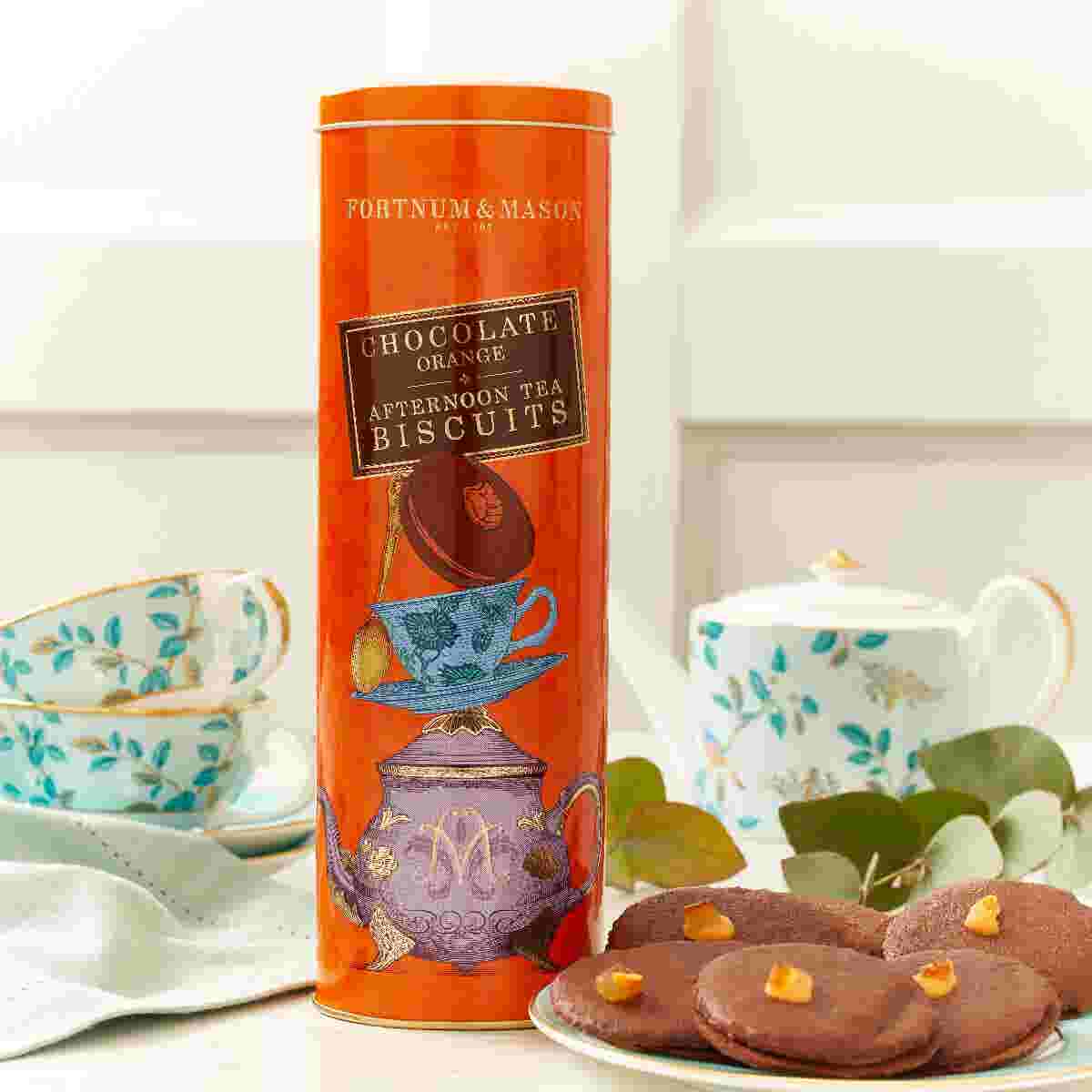 Fortnum’s Afternoon Tea Biscuits, Chocolate Orange, 155g
