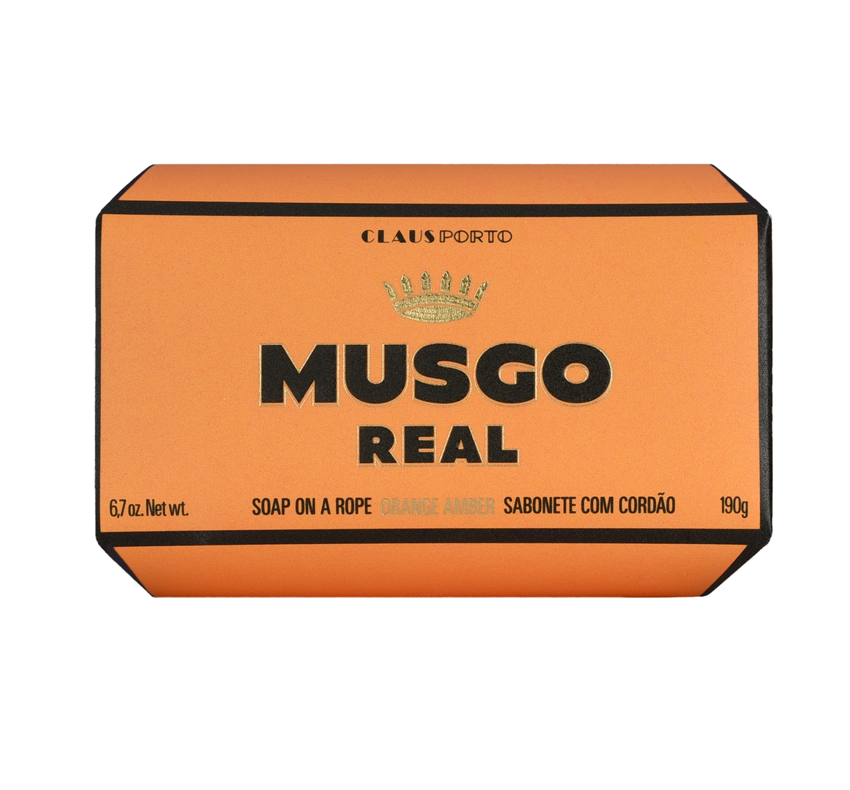 Claus Porto Musgo Real Rope Body Soap, Orange Amber, 190g