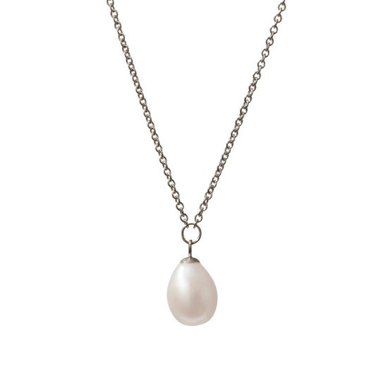 Coleman Douglas Single White Pearl Drop Necklace product image