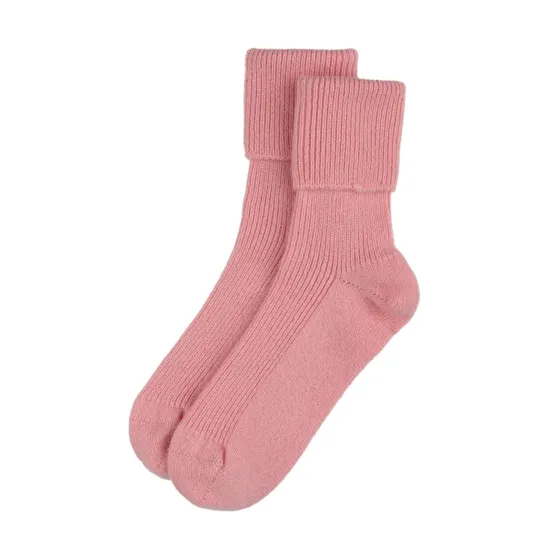 Rosie Sugden Cashmere Bed Socks, Light Pink product image