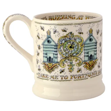 Fortnum's Emma Bridgewater Beehive Design Half-Pint Mug