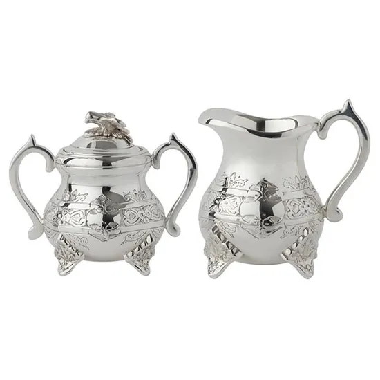 Fortnum's Silver Plated, Louis Phillippe Sugar & Creamer product image