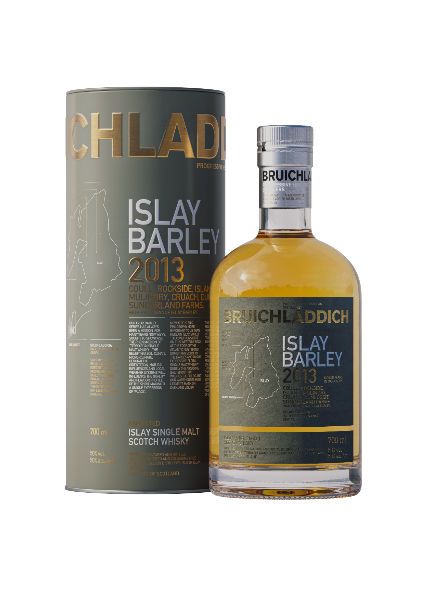 Islay Barley Single Malt Scotch Brown Whisky, 70cl, White Brown Brown Wine, Bruichladdich