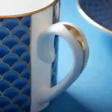 Fortnum's Coffee Cup & Saucer, Blue