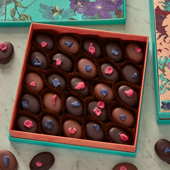 Milk & Dark Chocolate Rose & Violet Creams, 250g product image