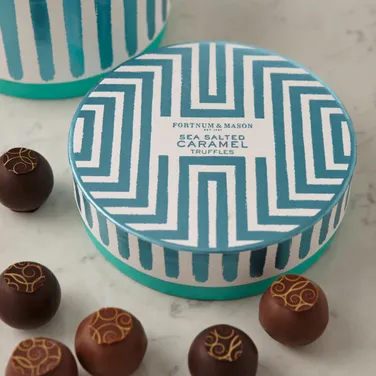 Fortnum's Sea Salted Caramel Truffle Drum, 135g