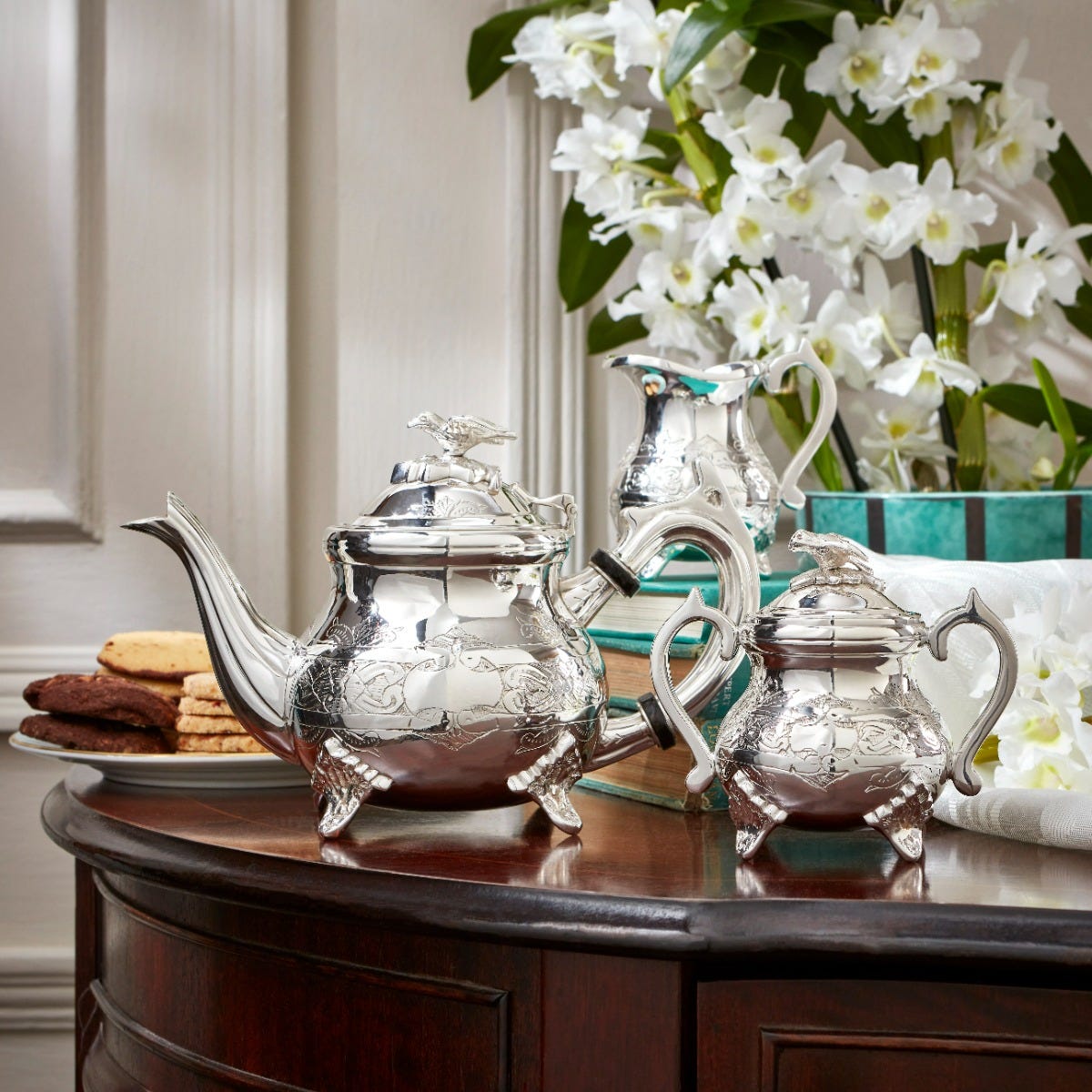 Fortnum s Silver Plated Louis Philippe Baby Tea Set