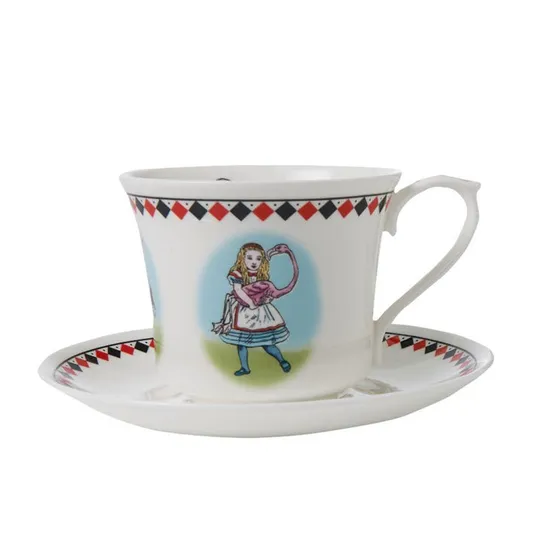 Halcyon Days Alice In Wonderland Teacup & Saucer product image