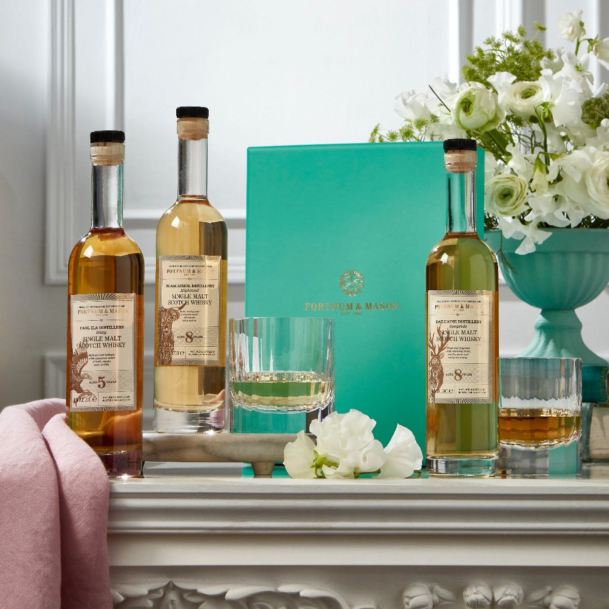 The Single Malt Scotch Brown Whisky Trio, 3 x 20cl, Fortnum & Mason
