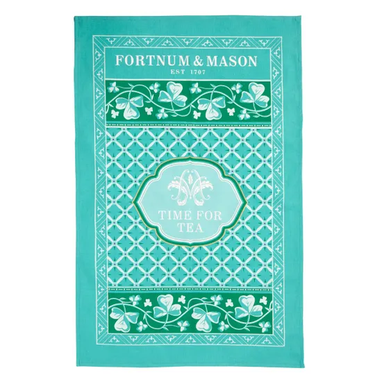 Fortnum & Mason 'Time for Tea' Cotton Tea Towel product image