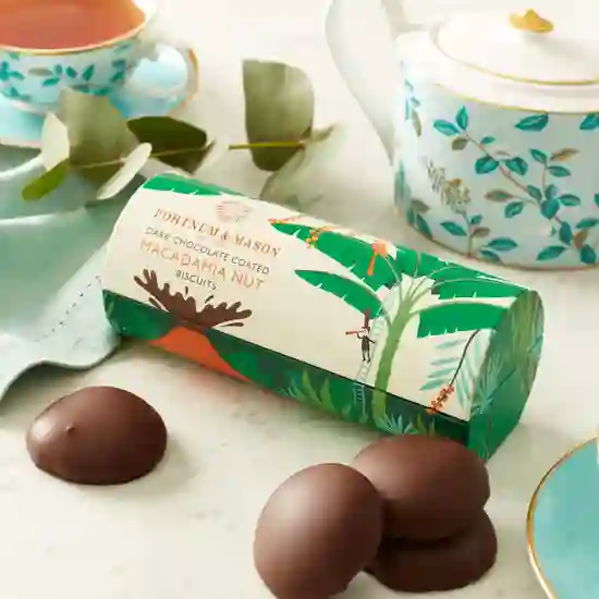 Dark Chocolate Coated Macadamia Nut Biscuits, 180g product image