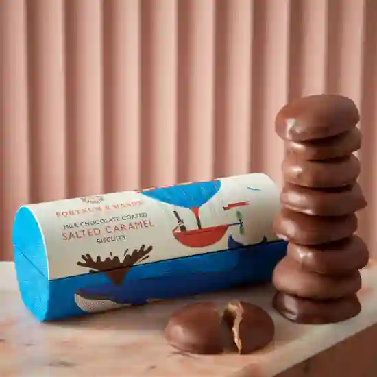Milk Chocolate Coated Salted Caramel Biscuits, 200g product image