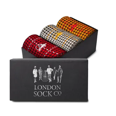 London Sock Company Ottaway Sock Gift Box, Set of 3, Large