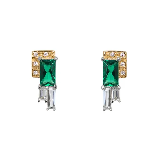 Laura Vann Audrey Emerald Earrings product image