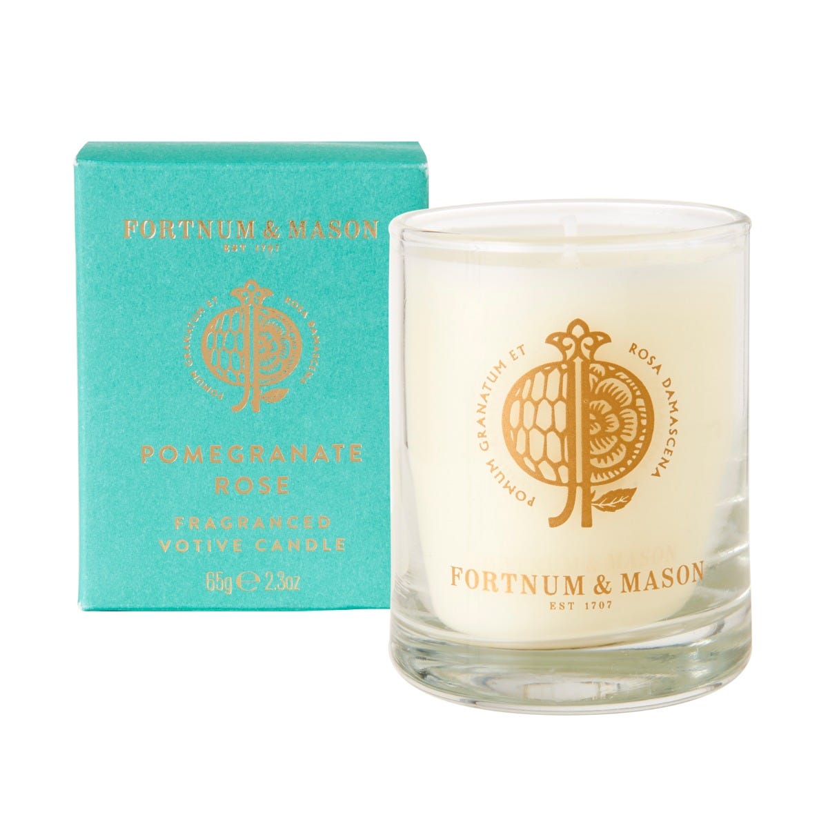Fortnum's Pomegranate Rose Votive Candle, 65g product image