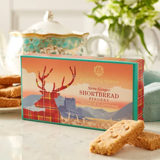 Stem Ginger Shortbread Fingers, 160g product image