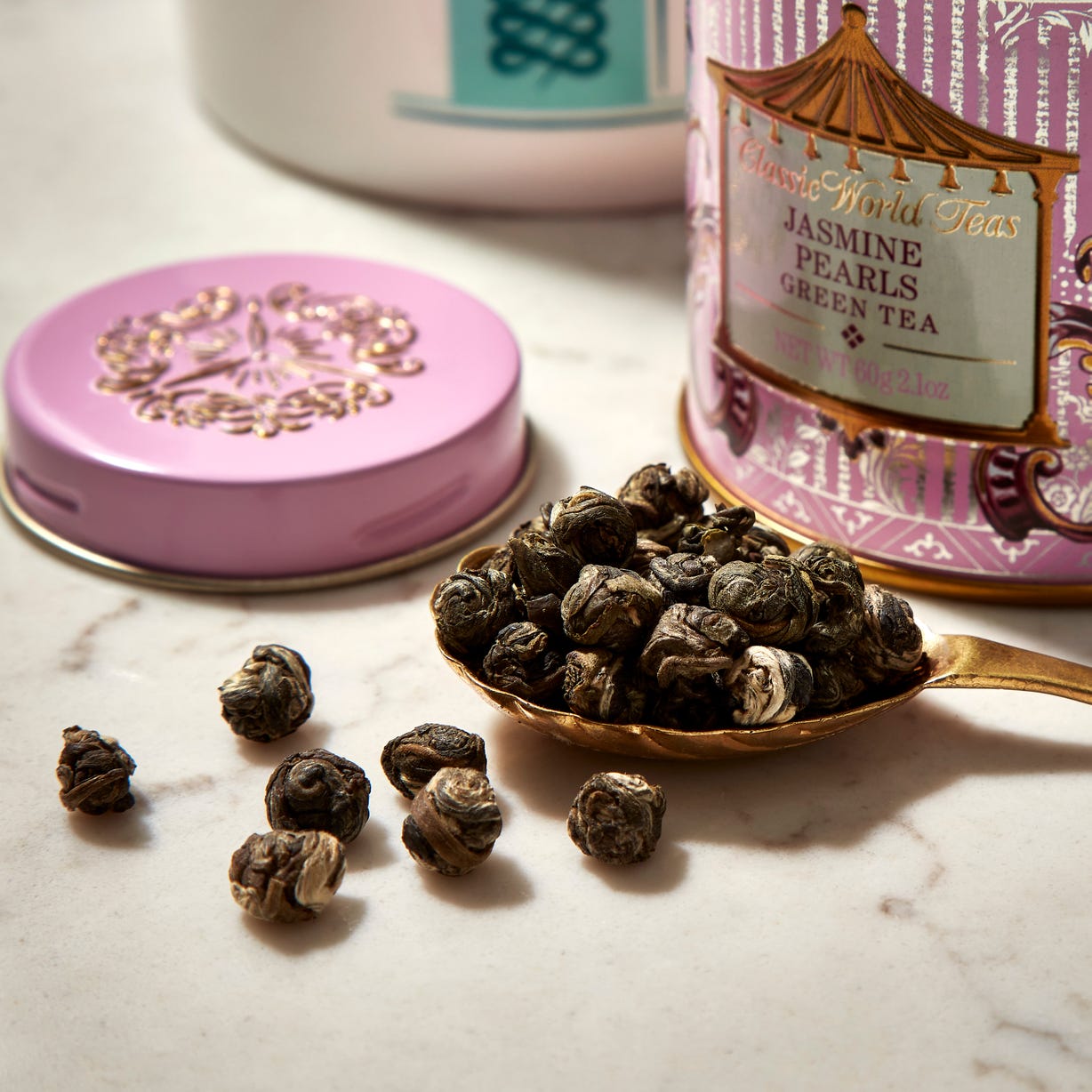 Jasmine Pearls Loose Leaf Tea Tin, 60g