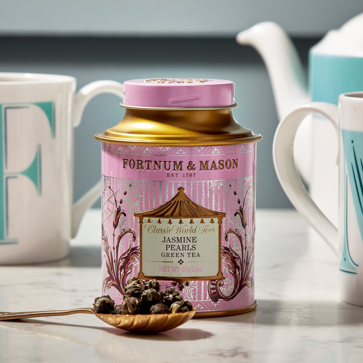 Jasmine Pearls Loose Leaf Tea Tin, 60g