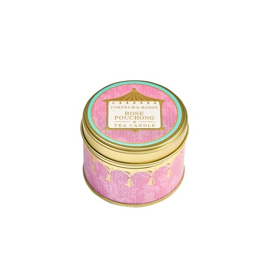 Fortnum’s Rose Pouchong Travel Tea Tin Candle, 70g product image