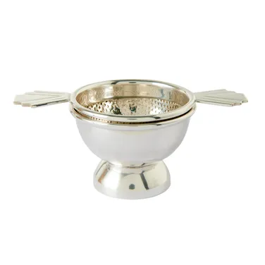 Fortnum's Art Deco Double-Handled Tea Strainer