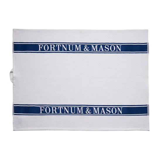 Fortnum's Waffle Tea Towel, Indigo product image