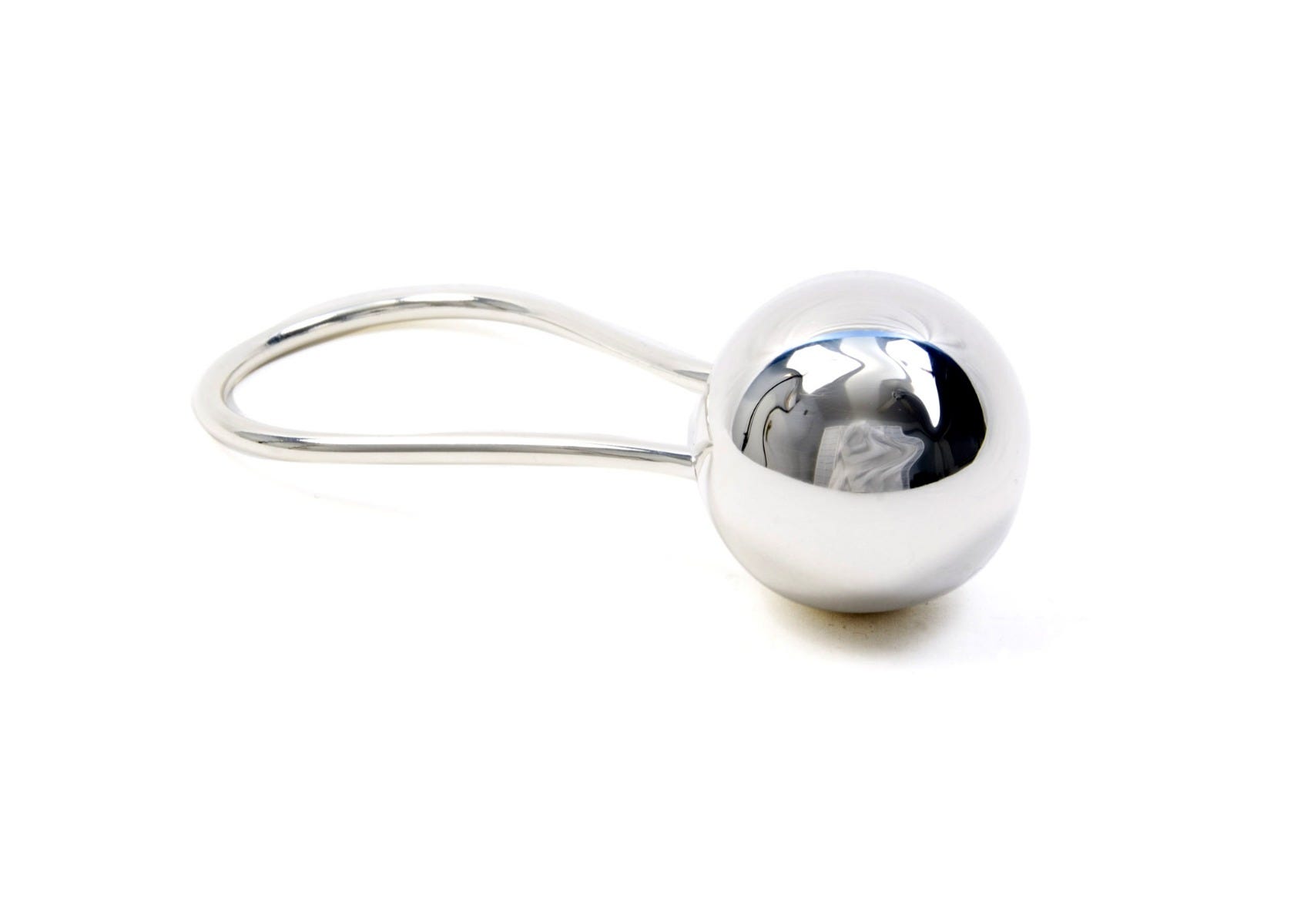Stainless steel hot sale baby rattle