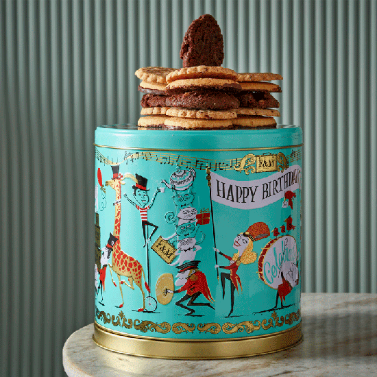 Musical Birthday Biscuit Tin, 475g product image