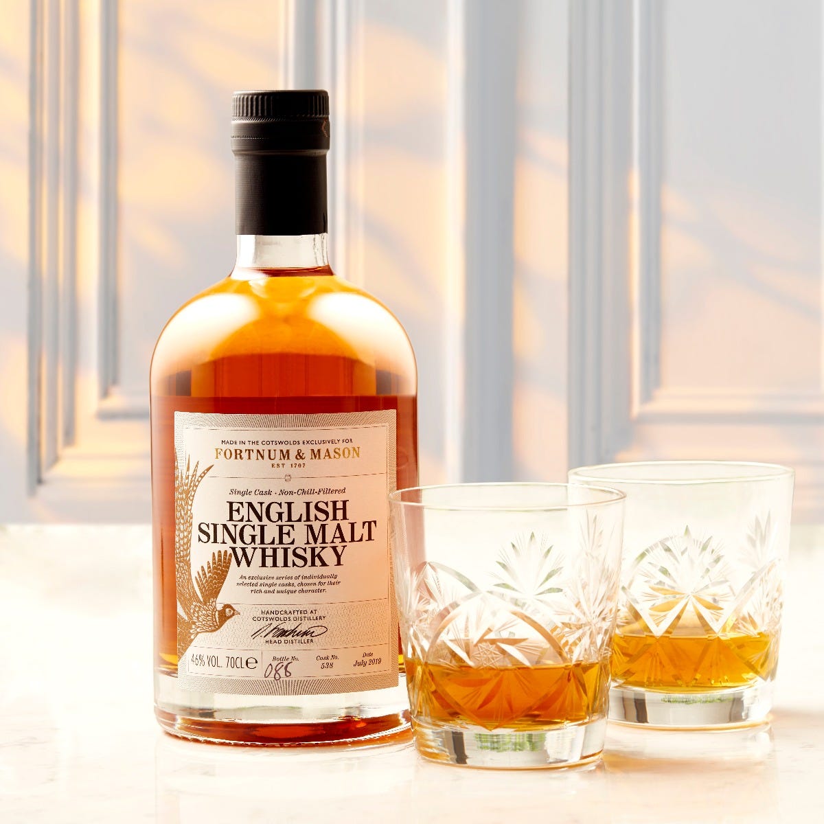 Fortnum's English Single Malt Whisky, Cotswolds Distillery, 70cl product image