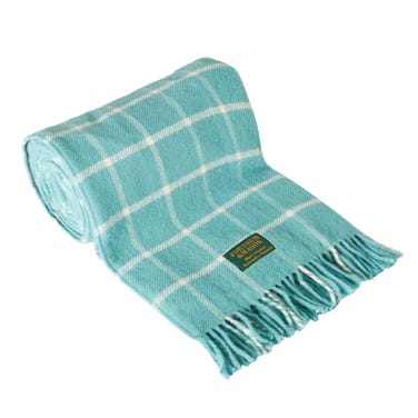 Tweedmill Polo Picnic Blanket, Light Blue