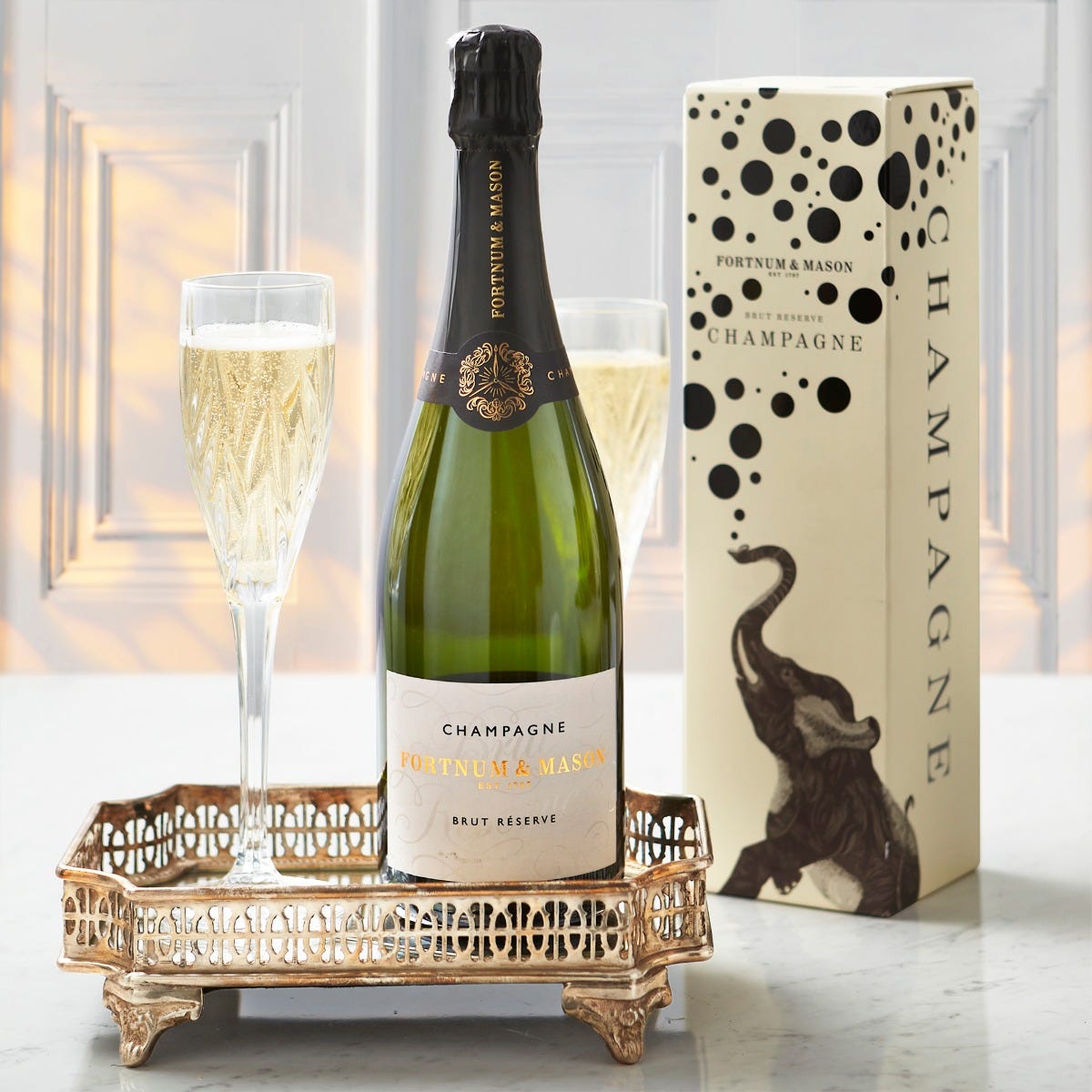 Brut RÃ©serve Champagne Gift Box, Louis Roederer, 75cl, Fortnum & Mason