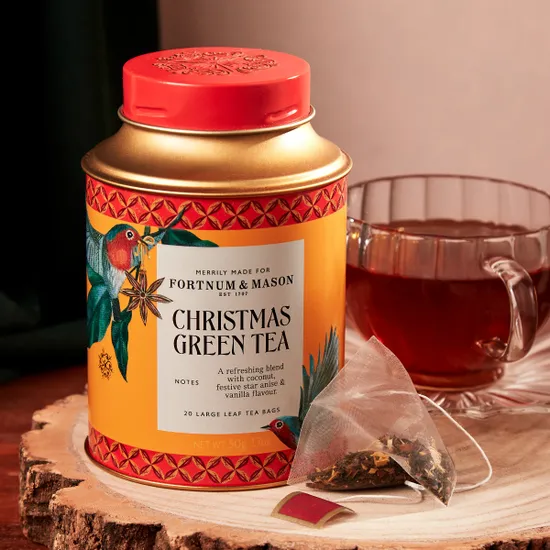 Christmas Green Tea, 20 Silky Tea Bags, 50g product image