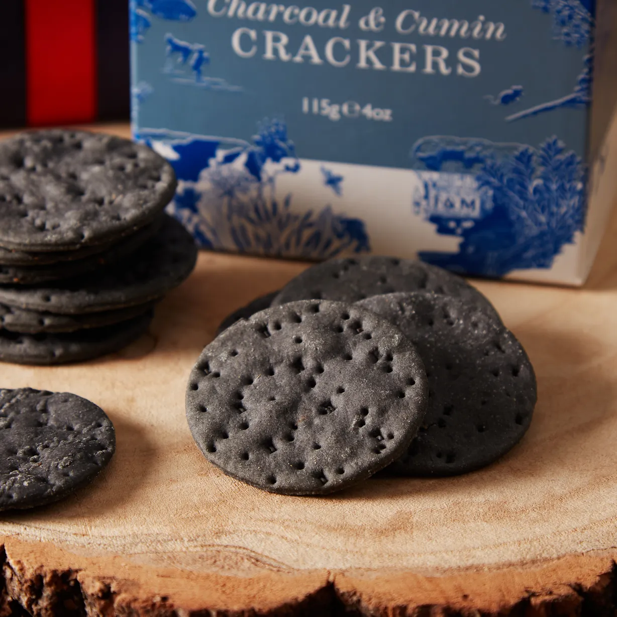 Charcoal & Cumin Crackers, 115g