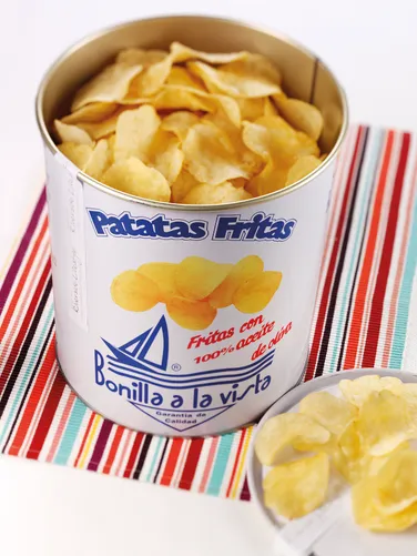 Bonilla a La Vista Patatas Fritas Crisp Tin, Vegan, 500g