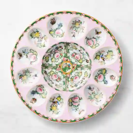 Williams Sonoma Famille Rose Deviled Egg Dish product image