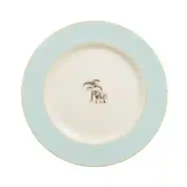 Club Matters Harlequin Dessert Plate, Blue