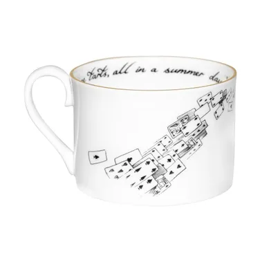Rory Dobner Alice In Wonderland White Rabbit Cards Teacup & Saucer