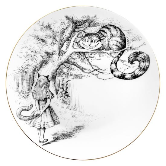 Rory Dobner Alice In Wonderland Cheshire Cat Plate, Large product image