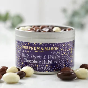 Milk, Dark & White Chocolate Raisins, 200g