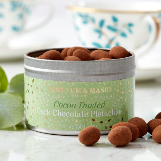 Cocoa Dusted Dark Chocolate Pistachios, 160g product image