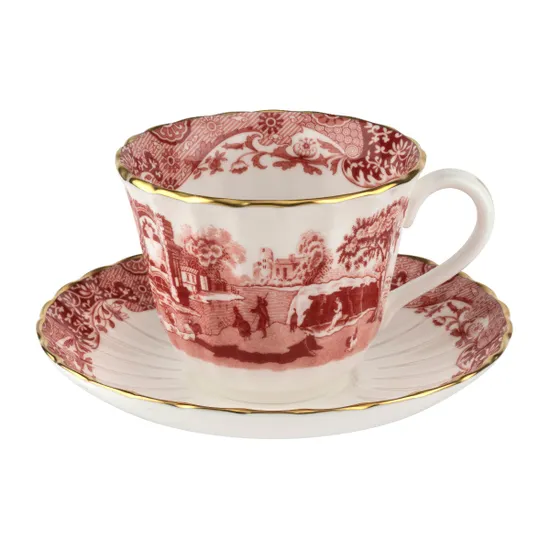 Spode 1770 Italian Teacup & Saucer, Cranberry product image